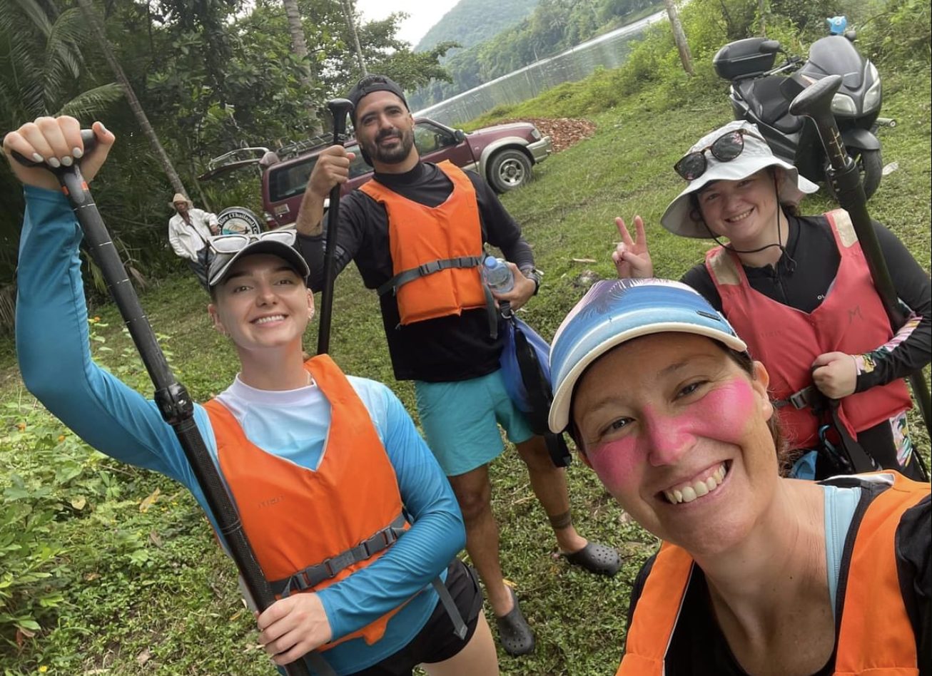 Olivia with a group on a Duke of Edinburgh expedition